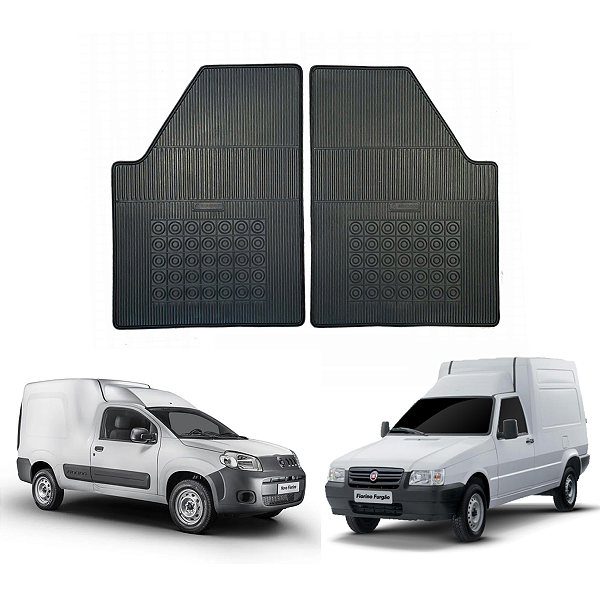TAPETE BORRACHA FIAT FIORINO / FIORUNO 1986 / 2023 - PRETO