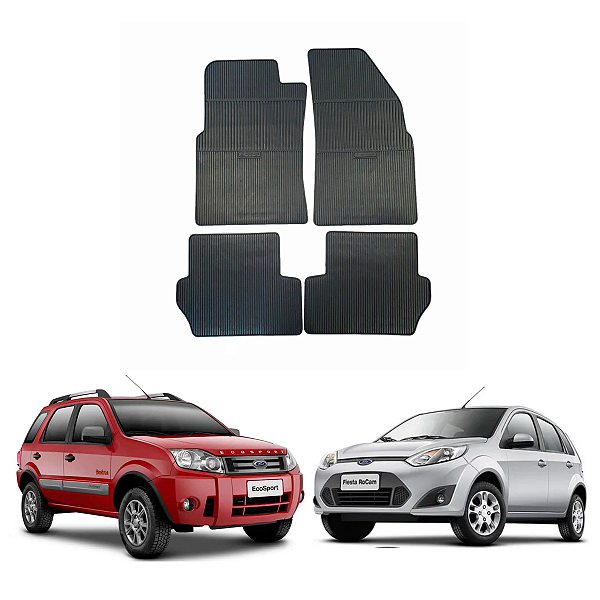 TAPETE BORRACHA FIESTA SUPERCHARGER 2003/2016 // ECOSPORT 2010/2011 - PRETO