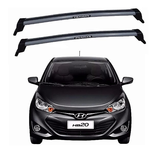 RACK EQMAX NEW WAVE HYUNDAI HB20 HATCH 2014 2015 2016 2017 2018 2019 - CINZA
