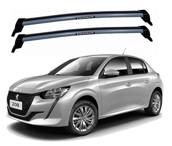 RACK EQMAX NEW WAVE PEUGEOT 208 - 2021 2022 2023 2024 2025 - CINZA