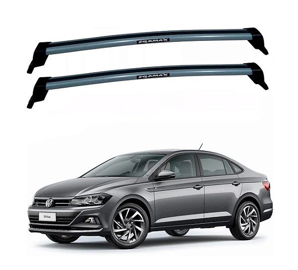 RACK EQMAX NEW WAVE VW VIRTUS 2018 2019 2020 2021 2022 2023 2024 2025 - CINZA