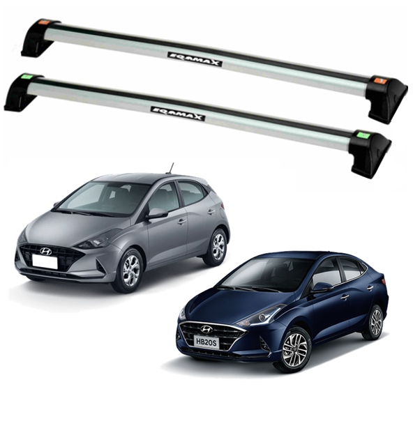 RACK EQMAX NEW WAVE HYUNDAI HB20 HATCH // SEDAN 2020 2021 2022 2023 2024 2025 - CINZA