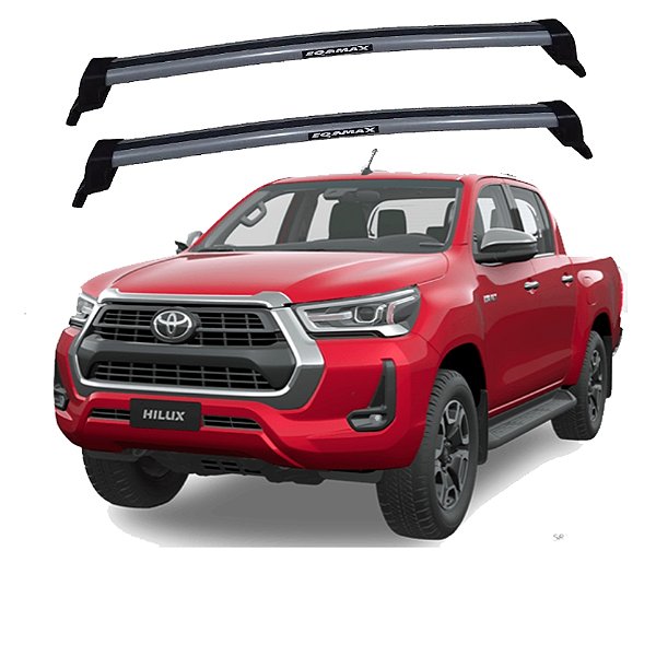 RACK EQMAX NEW WAVE TOYOTA HILUX 2016 2017 2018 2019 2020 2021 2022 2023 2024 2025 - CINZA