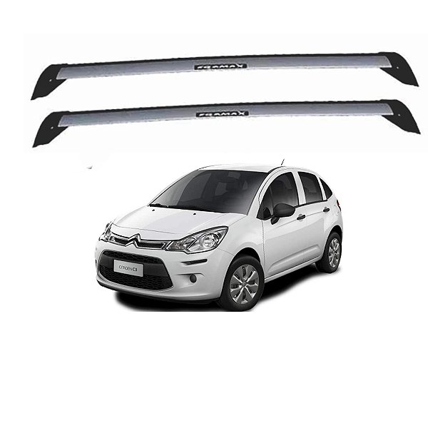 RACK NEW WAVE CITROEN C3 S/ TETO ZENITH 2013 2015 2015 2016 2017 2018 2019 2020 - CINZA