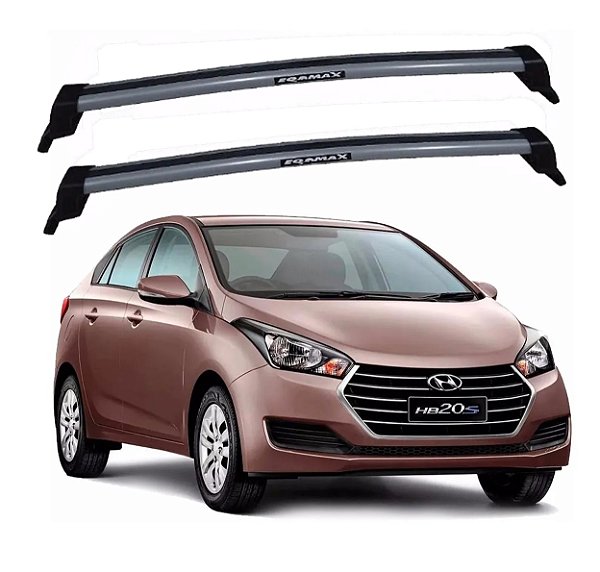 RACK EQMAX NEW WAVE HYUNDAI HB20 SEDAN 2015 2016 2017 2018 2019 - CINZA