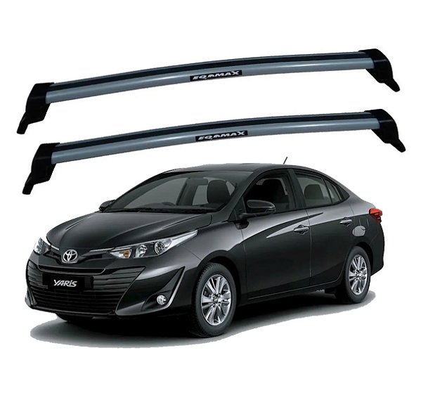 RACK EQMAX NEW WAVE TOYOTA YARIS SEDAN 2019 2020 2021 2022 2023 2024 2025 - CINZA