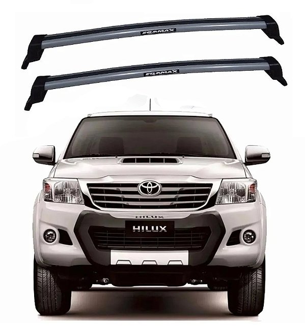 RACK EQMAX NEW WAVE TOYOTA HILUX 2005 2006 2007 2008 2009 2010 2011 2012 2013 2014 2015 - CINZA