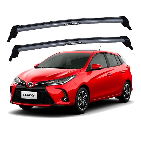 RACK EQMAX NEW WAVE TOYOTA YARIS HATCH 2018 2019 2020 2021 2022 2023 2024 2025 - CINZA