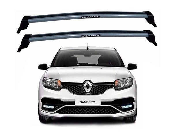 RACK EQMAX NEW WAVE RENAULT SANDERO 2015 2018 2017 2018 2019 - CINZA