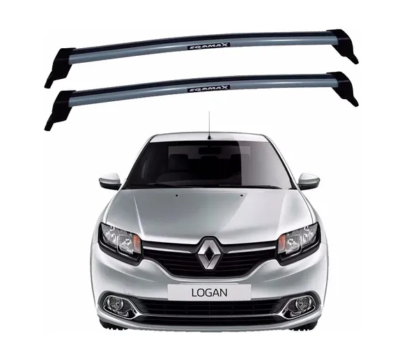 RACK EQMAX NEW WAVE RENAULT LOGAN 4P 2015 2016 2017 2018 2019 - CINZA
