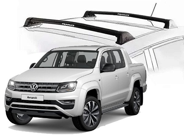 RACK EQMAX NEW WAVE VW AMAROK 2013 2014 2015 2016 2017 2018 2019 2020 2021 2022 2023 2024 2025 - PRETO