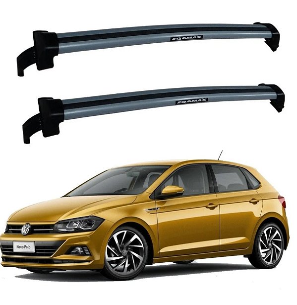 RACK EQMAX NEW WAVE VW POLO 2018 2019 2020 2021 2022 2023 2024 2025 - CINZA