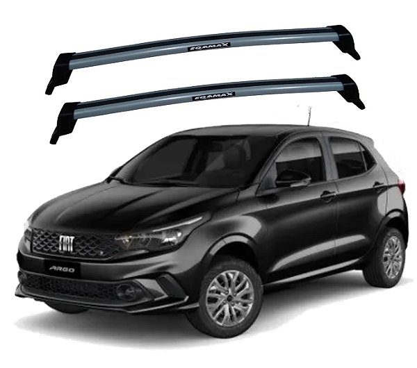 RACK EQMAX NEW WAVE FIAT ARGO 2017 2018 2019 2020 2021 2022 2023 2024 2025 - CINZA