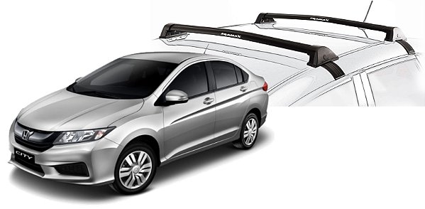 RACK EQMAX NEW WAVE HONDA CITY 2015 2016 2017 2018 2019 2020 2021 - PRETO