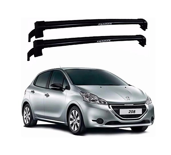 RACK EQMAX NEW WAVE PEUGEOT 208 2013 2014 2015 2016 2017 2018 2019 - CINZA