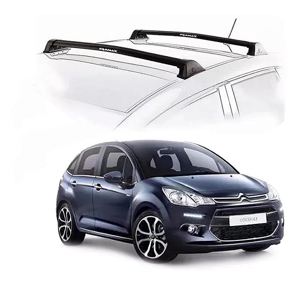 RACK EQMAX NEW WAVE CITROEN C3 2013 2014 2015 2016 2017 2018 2019 (TETO ZENITH) - PRETO