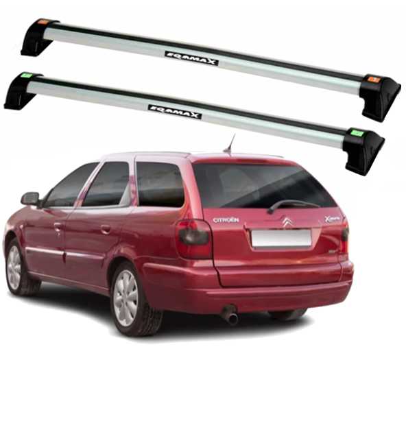 RACK EQMAX WAVE CITROEN XSARA BREAK 1998 1999 2000 2001 2002 2003 (COM TRILHO) - CINZA