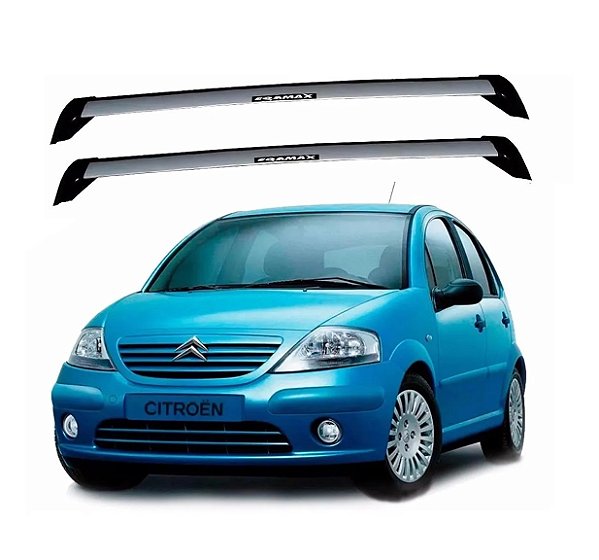 RACK EQMAX WAVE CITROEN C3 4P (PORTA) 2004 2005 2006 2007 2008 2009 2010 2001 2012 - CINZA