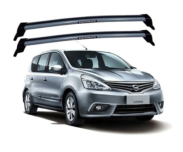 RACK EQMAX NEW WAVE NISSAN LIVINA 2010 2011 2012 2013 2014 (SEM LONGARINAS) - CINZA