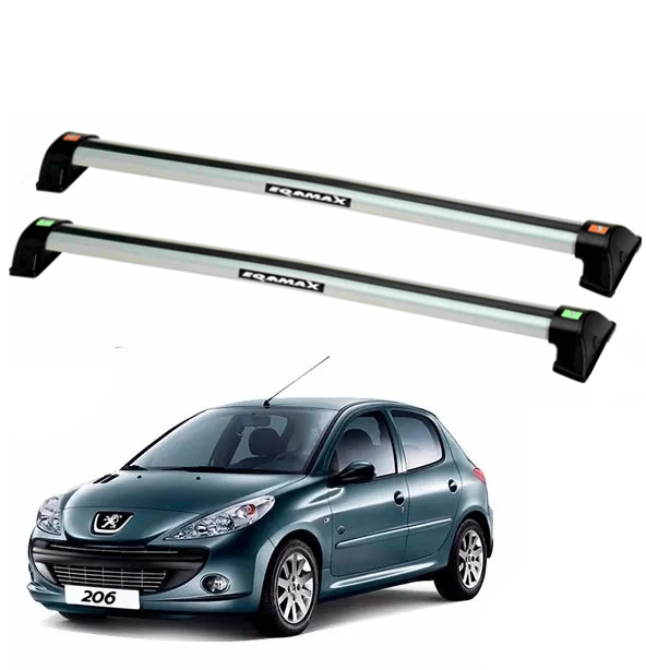 RACK EQMAX WAVE PEUGEOT 206 4P 1999 2000 2001 2002 2003 2004 2005 2006 2007 2008 2009 2010 - CINZA