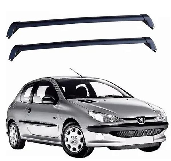 RACK EQMAX WAVE PEUGEOT 206 2P 1999 2000 2001 2002 2003 2004 2005 2006 2007 2008 2009 2010 - PRETO
