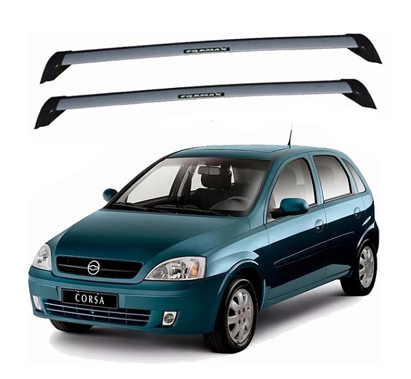 RACK EQMAX NEW WAVE GM CORSA HATCH // SEDAN (MOD. NOVO) 2002 2003 2004 2005 2012 - CINZA