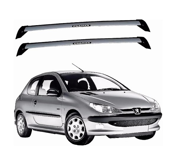 RACK EQMAX WAVE PEUGEOT 206 2P 1999 2000 2001 2002 2003 2004 2005 2006 2007 2008 2009 2010 - CINZA