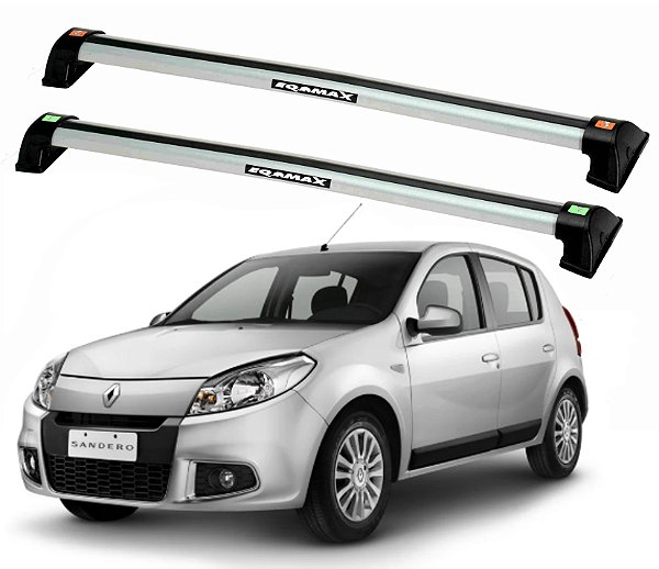 RACK EQMAX NEW WAVE RENAULT SANDERO 4P 2008 2009 2010 2011 2012 - CINZA