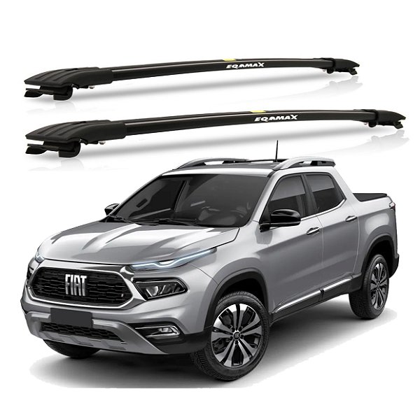RACK TRAVESSA LARGA EQMAX FIAT TORO 2016 2017 2018 2019 2020 2021 2022 2023 2024 2025 - PRETO