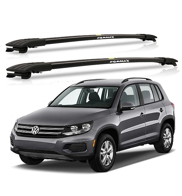 RACK TRAVESSA LARGA EQMAX VW TIGUAN 2010 2011 2012 2013 2014 2015 2016 2017 - PRETO