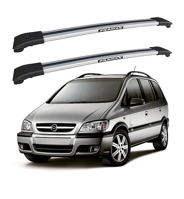 RACK TRAVESSA LARGA EQMAX GM ZAFIRA 2001 2002 2003 2004 2005 2006 2007 2008 2009 2010 2011 2012 - CINZA