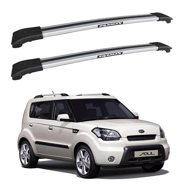 RACK TRAVESSA LARGA EQMAX KIA SOUL 2010 2011 2012 2013 2014 - CINZA
