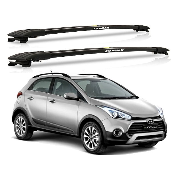 RACK TRAVESSA LARGA EQMAX HYUNDAI HB20X 2013 2014 2015 2016 2017 2018 2019 - PRETO