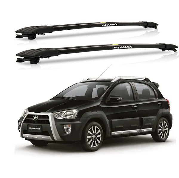 RACK TRAVESSA LARGA EQMAX TOYOTA ETIOS CROSS 2013 2014 2015 2016 2017 2018 2019 - PRETO