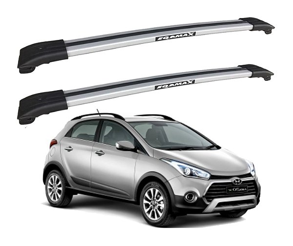 RACK TRAVESSA LARGA EQMAX HYUNDAI HB20X 2013 2014 2015 2016 2017 2018 2019 - CINZA