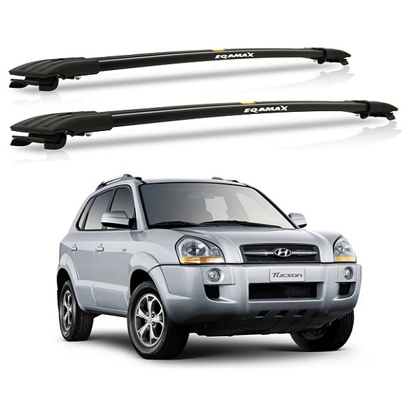 RACK TRAVESSA LARGA EQMAX HYUNDAI TUCSON 2005 2003 2007 2008 2009 2010 2011 2012 2013 2014 2015 2016 - PRETO