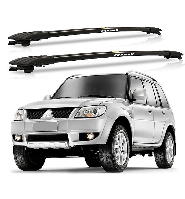 RACK TRAVESSA LARGA EQMAX MITSUBISHI TR4 2006 2007 2008 2009 2010 2011 2012 2013 2014 2015 - PRETO