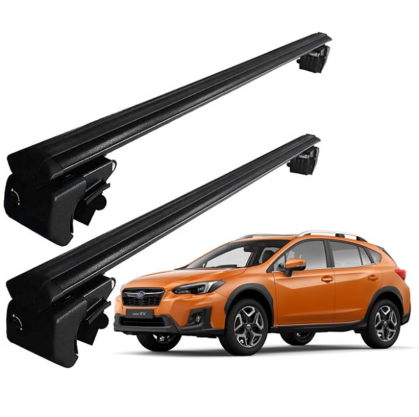 RACK P/ LONGARINAS SIGMA ALUMÍNIO 03 (1,26M) SUBARU NEW XV 2021 / 2022 - PRETO