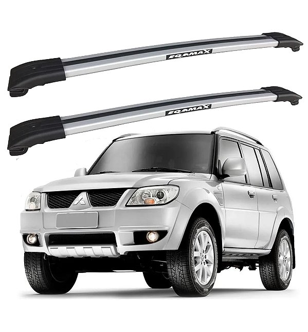 RACK TRAVESSA LARGA EQMAX MITSUBISHI TR4 2006 2007 2008 2009 2010 2011 2012 2013 2014 2015 - CINZA