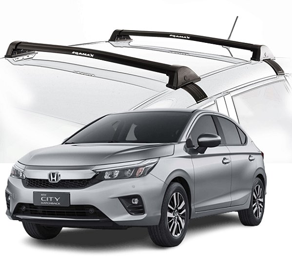 RACK EQMAX NEW WAVE HONDA CITY HATCH 2022 2023 2024 2025 - PRETO