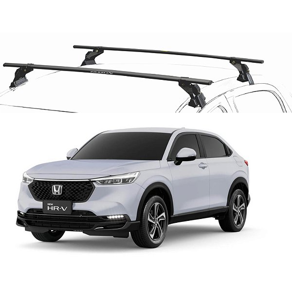 RACK EQMAX AÇO HONDA HR-V 2022 2023 2024 2025 - PRETO