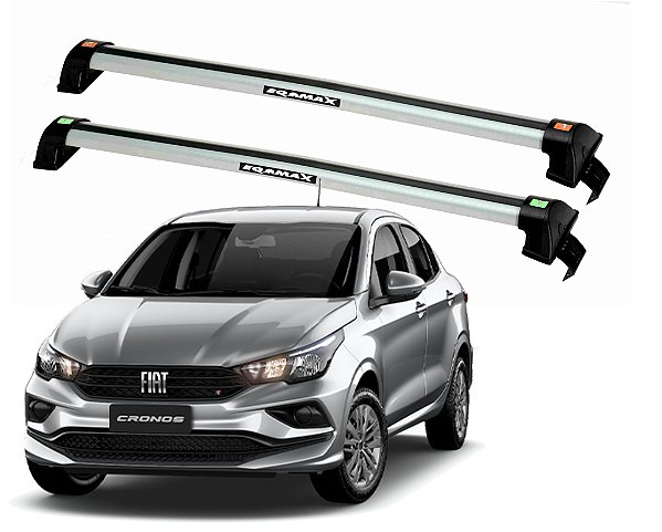 RACK EQMAX NEW WAVE FIAT CRONOS 2018 2019 2020 2021 2022 2023 2024 2025 - CINZA