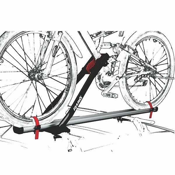 Transportador De Teto Para Bicicleta Velox Alumínio Eqmax - CINZA
