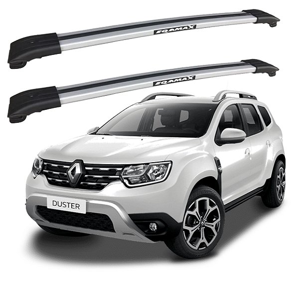 RACK TRAVESSA LARGA EQMAX RENAULT DUSTER 2021 2022 2023 2024 2025 - CINZA