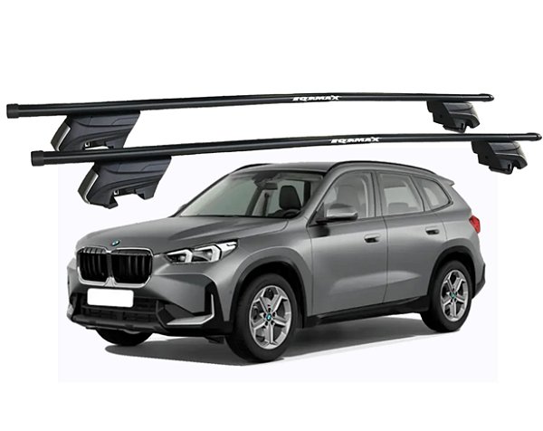 RACK P/ LONGARINAS INTEGRADAS BETA AÇO (1,30M) BMW X1 2021 2022 2023 - PRETO