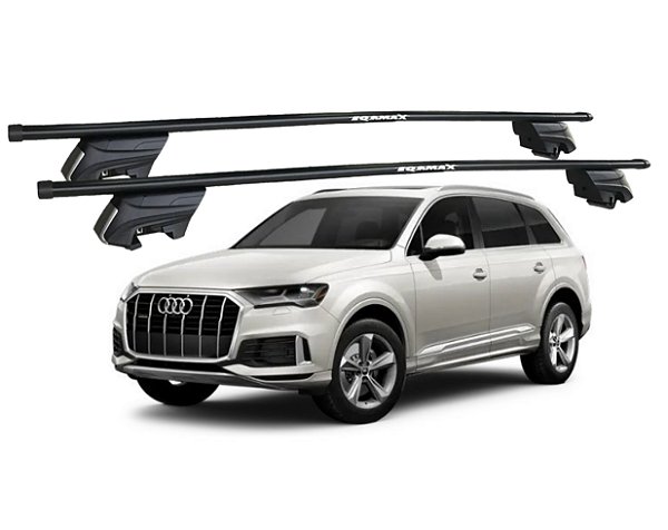 RACK P/ LONGARINAS INTEGRADAS BETA AÇO (1,30M) AUDI Q7 2021 2022 2023 - PRETO