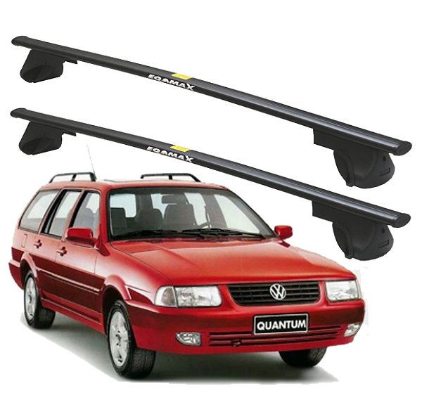 RACK P/ LONGARINAS ALPHA AÇO 01 (1,10M) VW QUANTUM 1991 1992 1993 1994 1995 1996 1997 1998 1999 2000 2001 2002 - PRETO