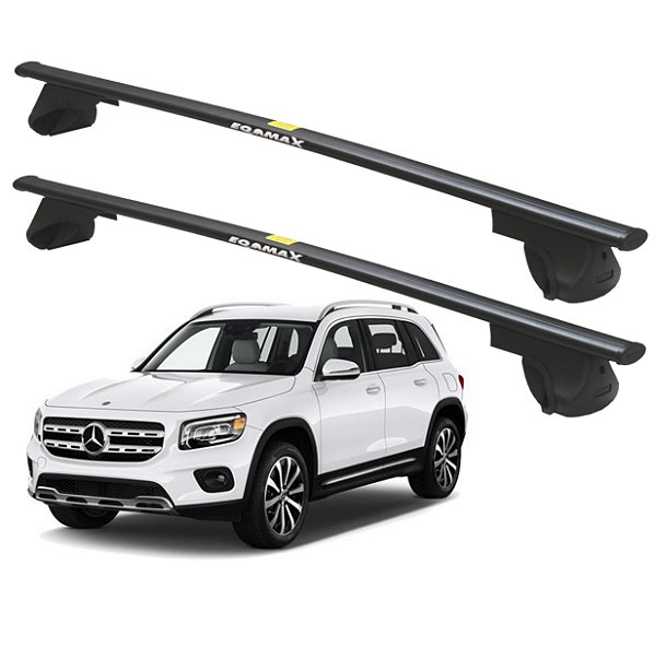 RACK P/ LONGARINAS ALPHA AÇO 04 (1,40M) MERCEDES BENZ GLB 2021 / 2022 - PRETO