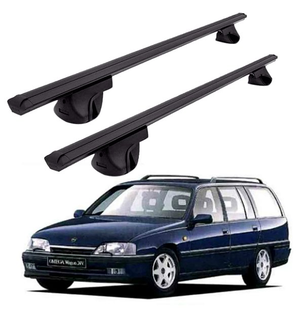 RACK P/ LONGARINAS ALPHA ALUMINIO 02 (1,16M) GM SUPREMA 1993 1994 1995 1996 - PRETO