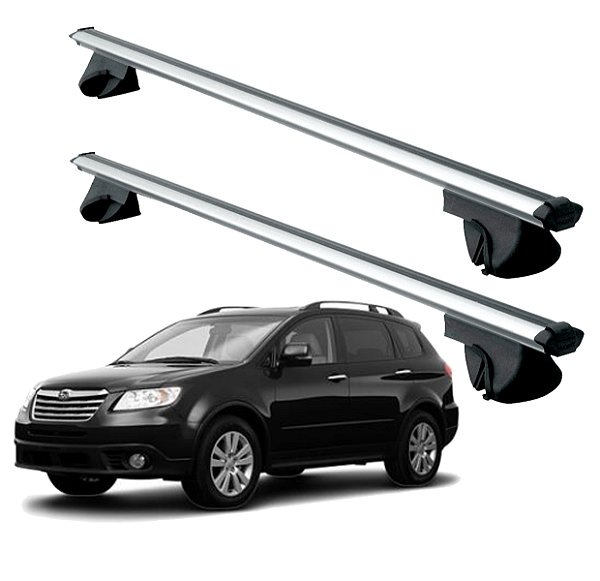 RACK P/ LONGARINAS ALPHA ALUMÍNIO 03 (1,26M) SUBARU TRIBECA 2008 2009 2010 2011 - CINZA